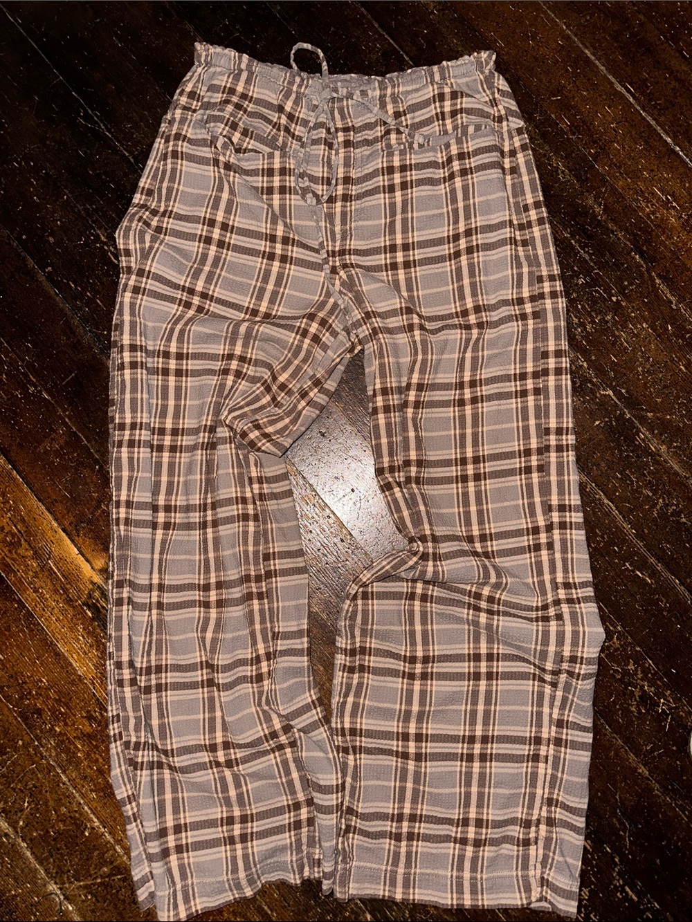 Free People Hudson plaid pants